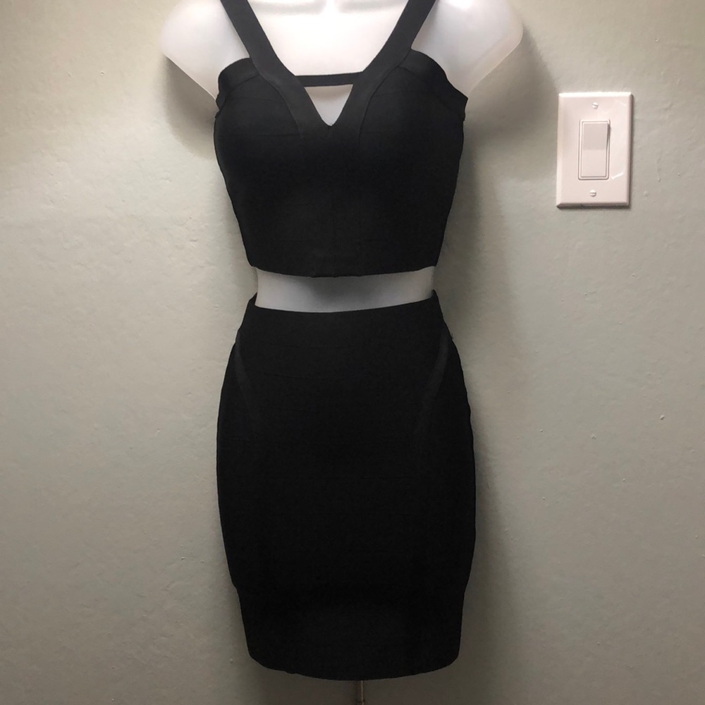 Guess Black 2 piece Skirt Set Size XS